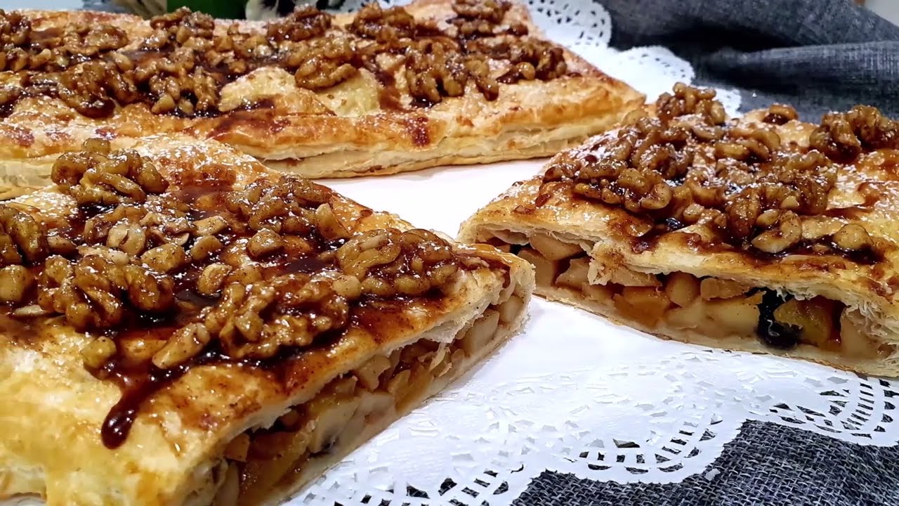 En casa lo preparamos todas las semanas PASTEL DE MANZANA Y CANELA CON FRUTOS SECOS CARAMELIZADOS