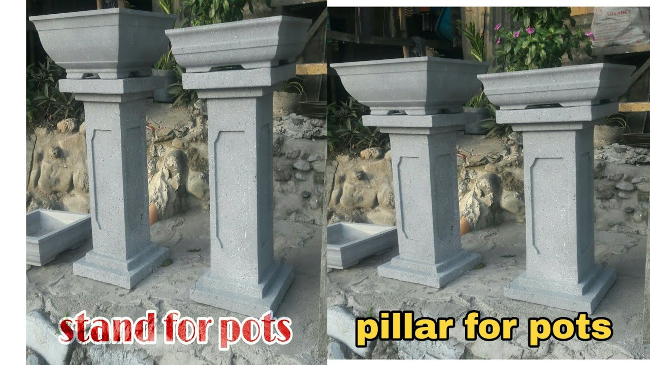 HOW TO MAKE FLOWER POT STAND/HOW TO MAKE BONSAI POT STAND#STANDFORPOT#PILLARFOR POT