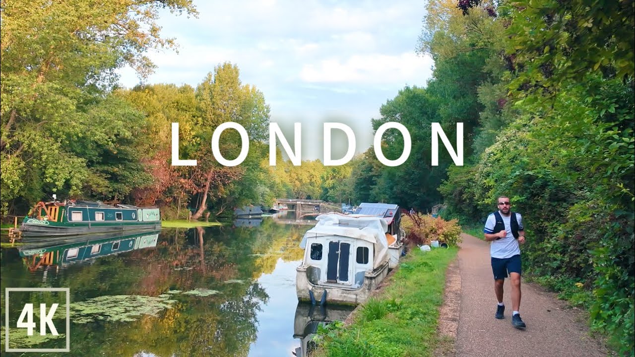 London Morning Walk from Stratford to Tottenham along River Lea 4K