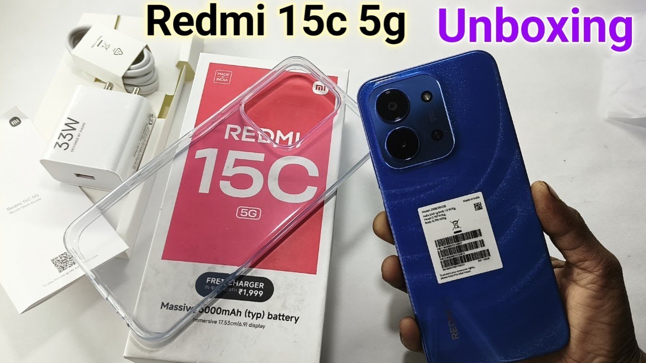 Redmi 15c 5g unboxing | First look review redmi 15c 5g 