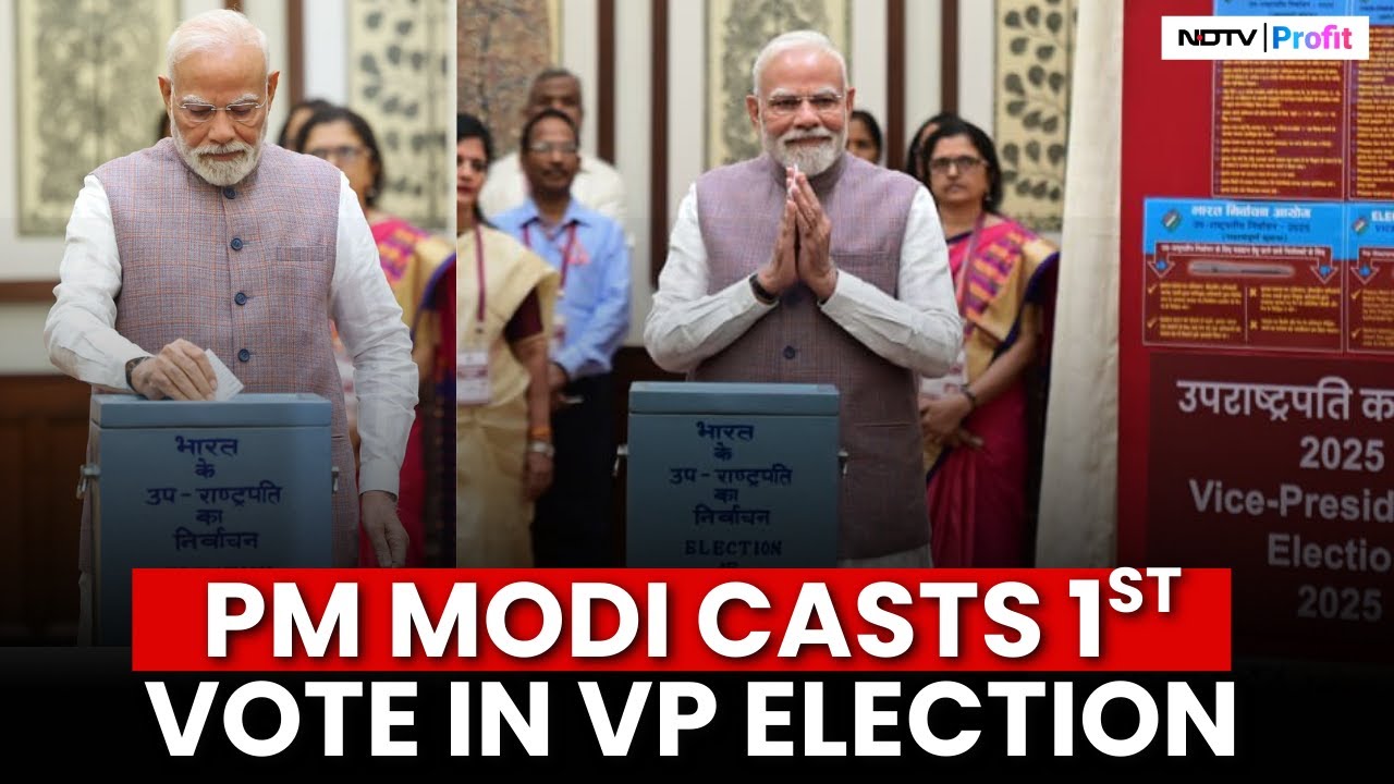 Watch: PM Modi Casts First Vote In Vice Presidential Elections I Vice President Voting