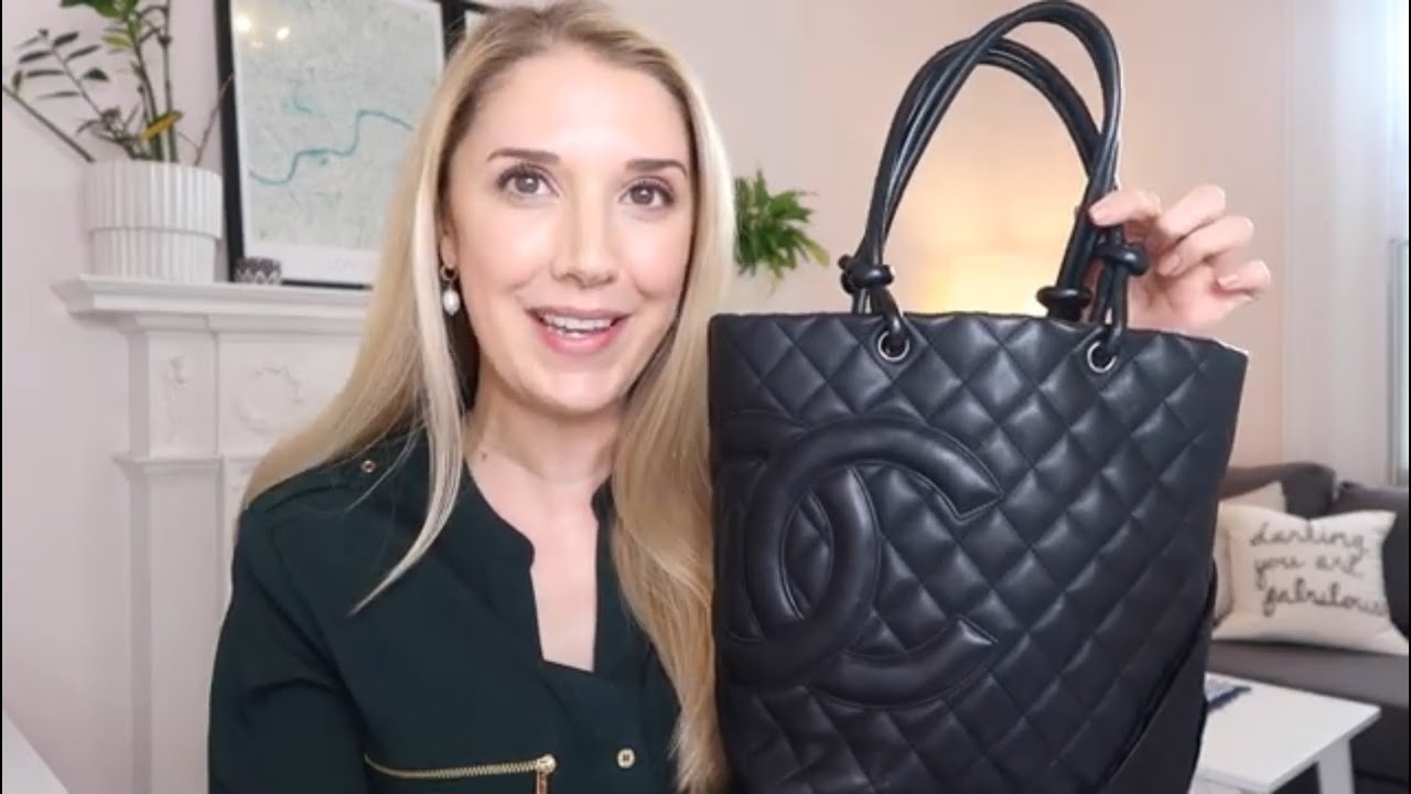 Обзор стеганой сумки-тоут Chanel Cambon Ligne Diamond