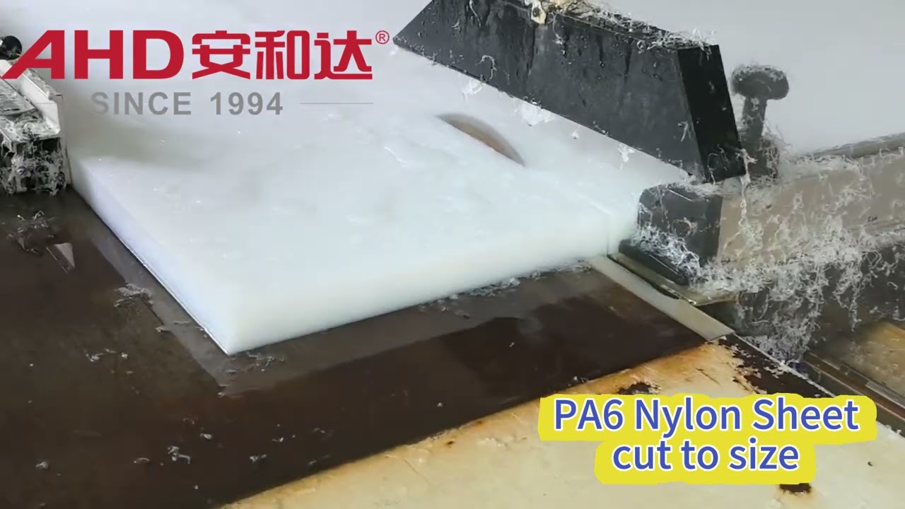 PA6 Nylon Sheet Cut To Size#plastic #polymer #factory #pa6 #machining #cuttingskills #nylon #sheet