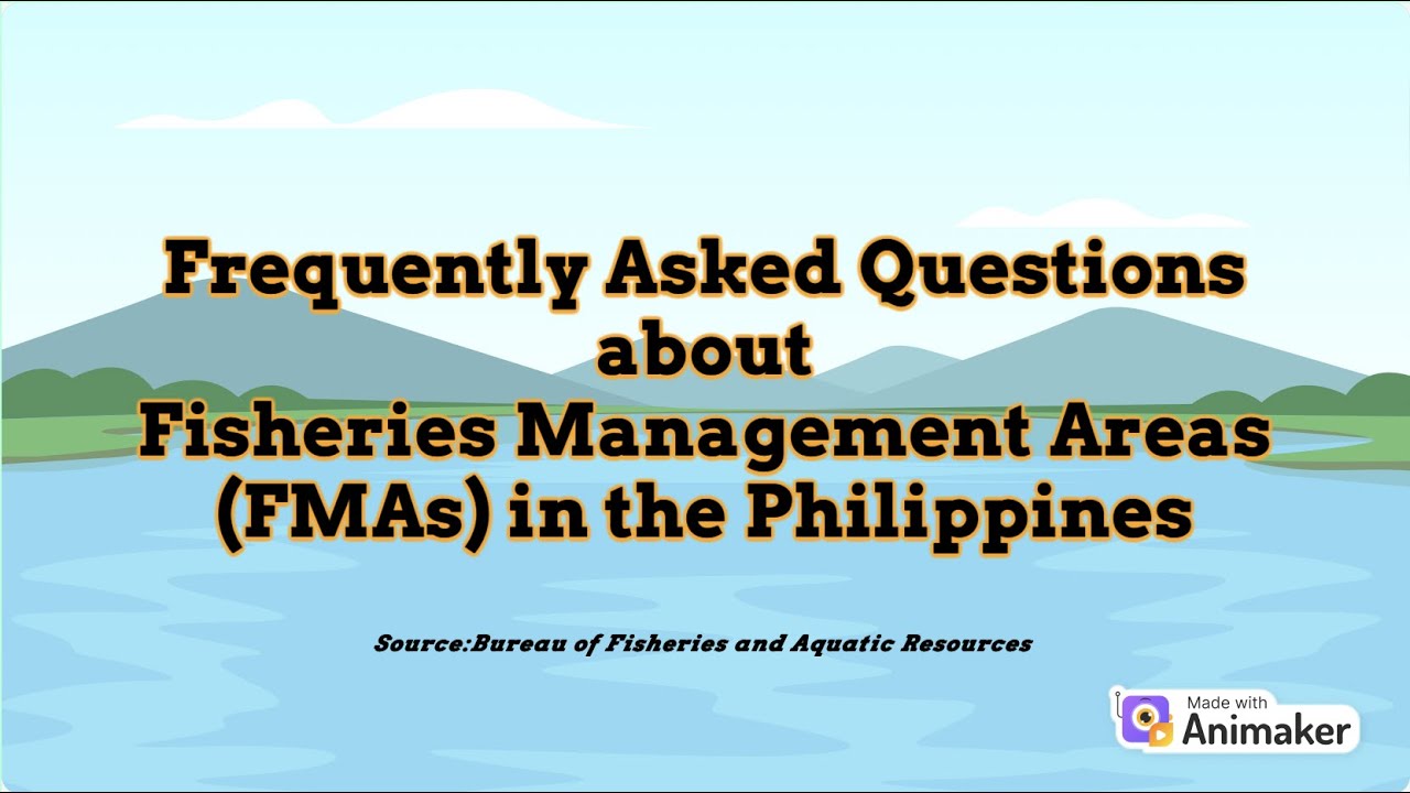 The Fisheries Management Areas (FMAs) in the Philippines