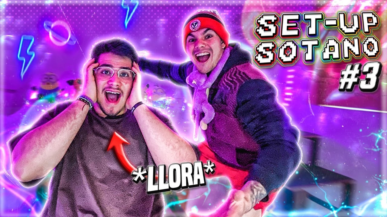 CONSTRUYO un SETUP GAMER en mi S&Oacute;TANO #3 🎮👷🏻  **Lo ILUMINAMOS con MUCHAS LUCES de Ne&oacute;n ⚡**
