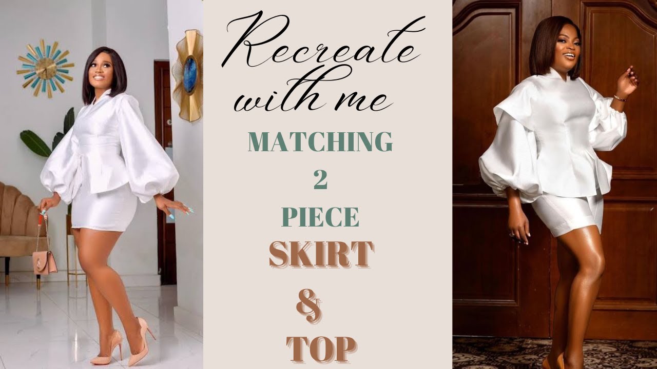 DIY PATTERN DRAFTING FOR A TWO PIECE MATCHING SET  |Skirt and Top| (Pt 1) #twopiece #skirt #Top.