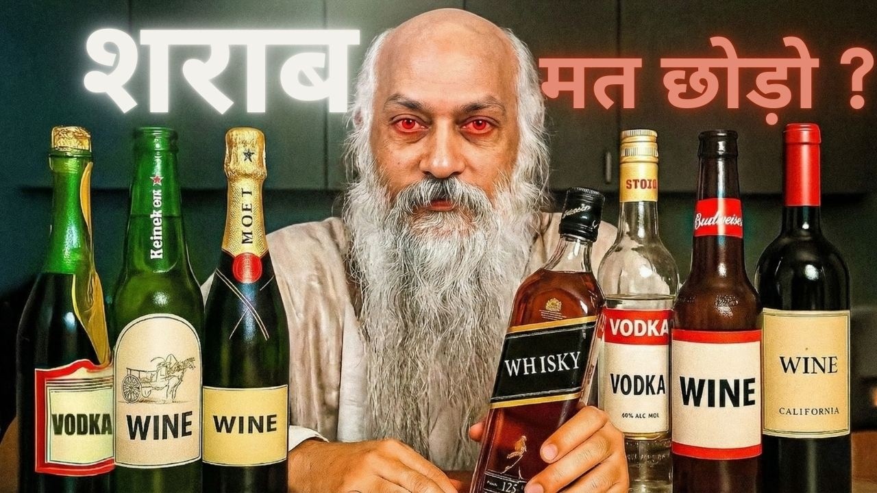 Addiction Is a Symptom; नशा कारण नहीं, परिणाम है | Quit Alcohol Or Not? | Osho Inspired Hindi Speech