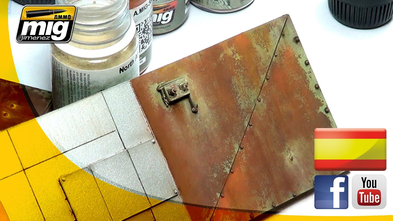 Lavados y pigmentos sobre oxido tutorial por Mig Jimenez