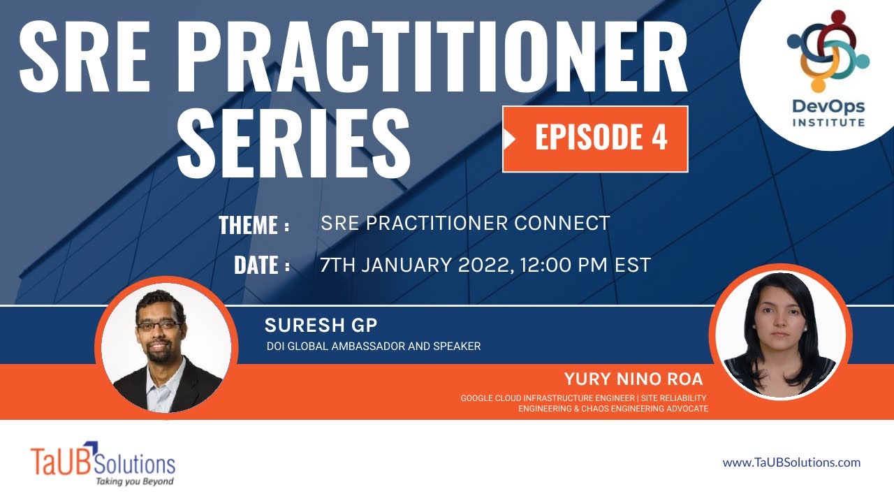 SRE Practitioner Series - Episode 4 with Yury Nino Roa | Site Reliability Engineering
