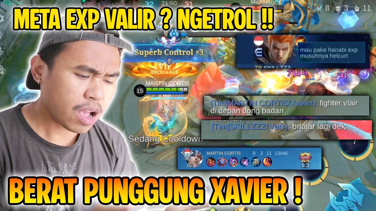 BERAT PUNGGUNG XAVIER CARRY TIM ! EXP NGETROL ! - MOBILE LEGENDS