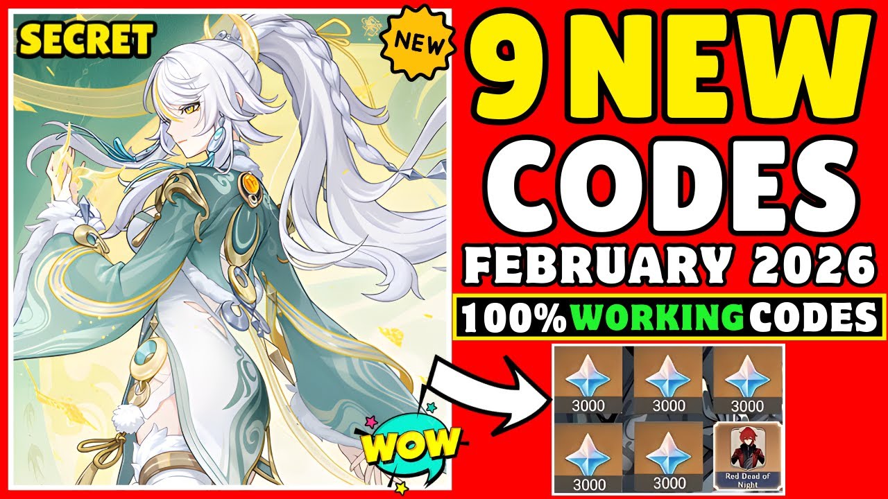 Genshin Impact New February Redeem Codes 2026 | 100% Working Primogems Codes Today