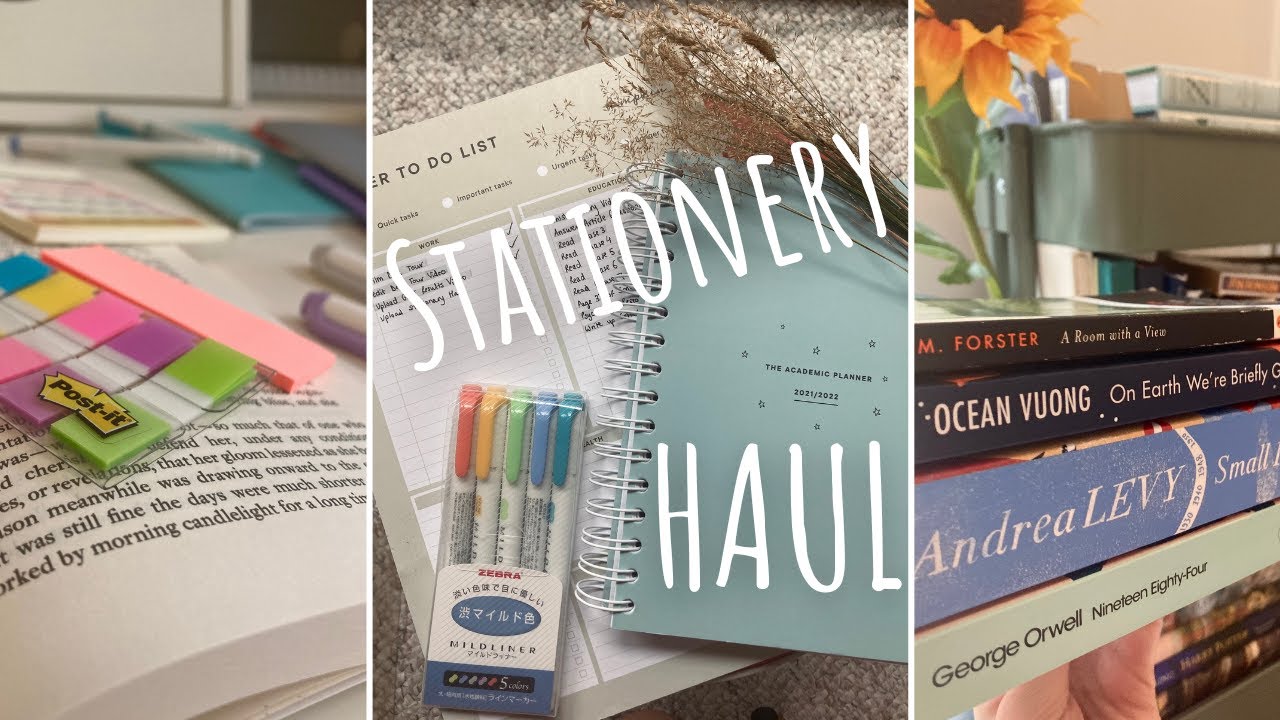 Sixth Form STATIONERY HAUL for Back to School 2021 (ryman, amazon, muji...)