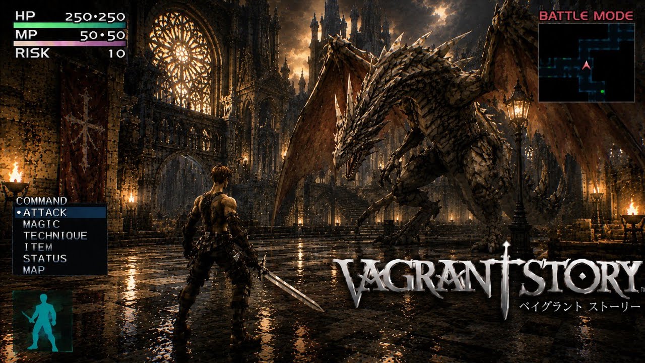 ⭐ VAGRANT STORY (PS1/2000) – FULL 4K/60FPS WALKTHROUGH | HD REMASTERED NEW GAME+ LONGPLAY