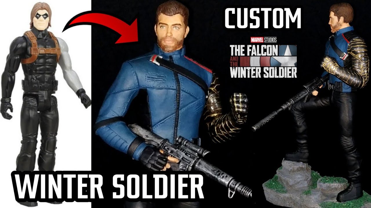 WINTER SOLDIER Custom | Falcon and the Winter Soldier | Sculpting | Titan hero Series | Street Play