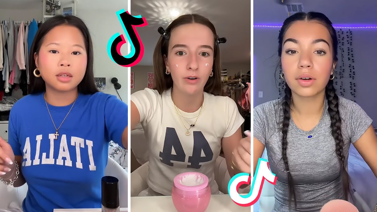 Makeup Tutorial Tiktok Compilation - GRWM  ( Get Ready With Me ) ❤️(Skincare, Makeup, Outfits) 872🥰