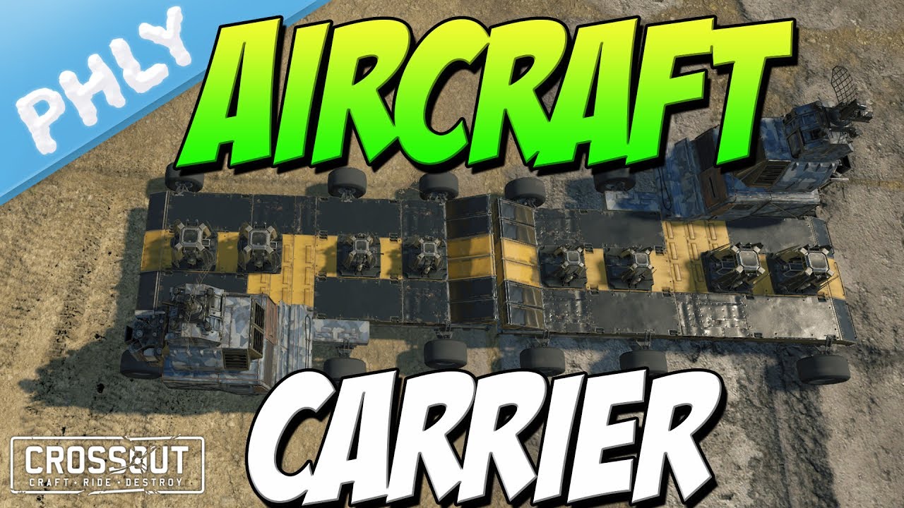 Crossout - AIRCRAFT CARRIER Drone Support! (Crossout Gameplay)