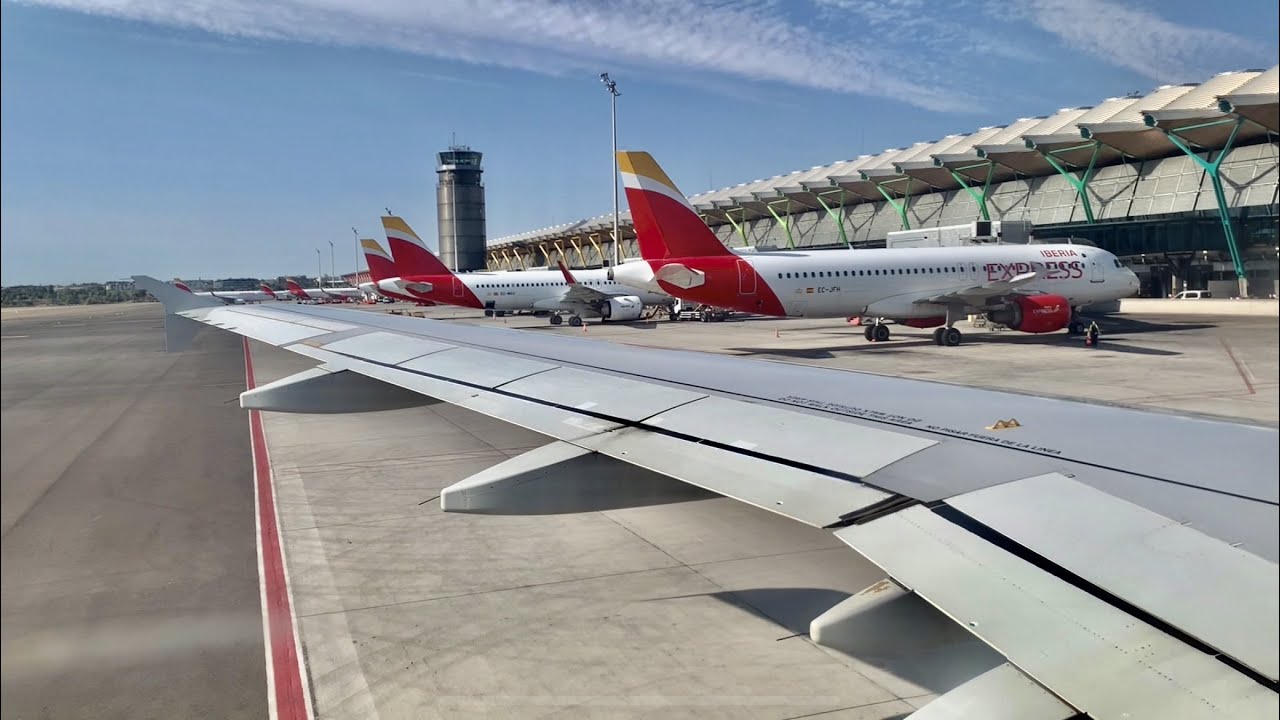 Iberia | Airbus A320-214 | BEAUTIFUL APPROACH & LANDING at Madrid Barajas