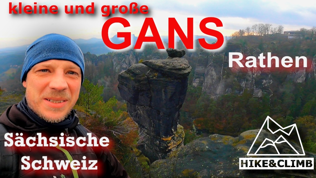 Auf der großen und kleinen Gans im Rathener Gebiet - Wandern Sächsische Schweiz