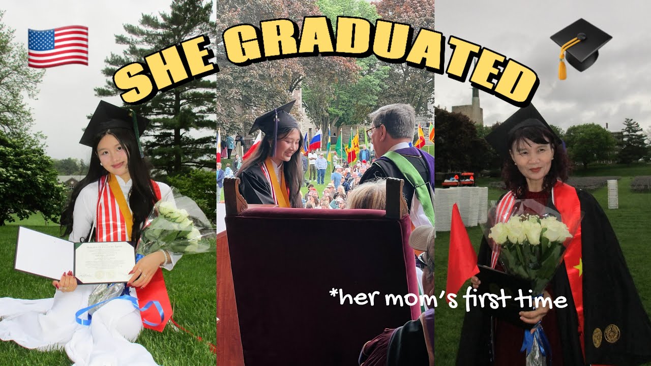 SHE GRADUATED 🎓 !! Viet Mom flew to the US for the first time 🇺🇸