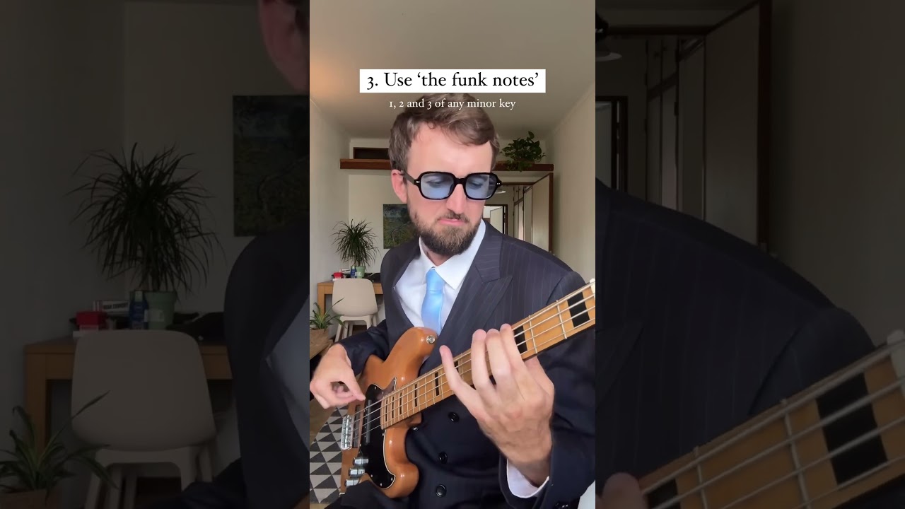 How to make a FUNKY BASS LINE 🎸 #shorts #bass #funk #disco #bassline #musicproducer #producer
