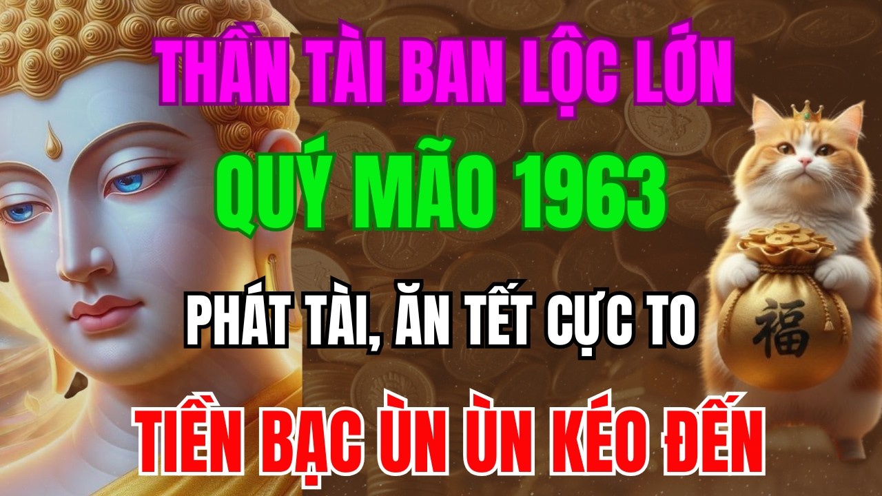 Thần Tài Ban Lộc Lớn, QUÝ MÃO 1963  Sắp Phát Tài, Ăn Tết Cực To, Tiền Bạc Ùn Ùn Kéo Đến