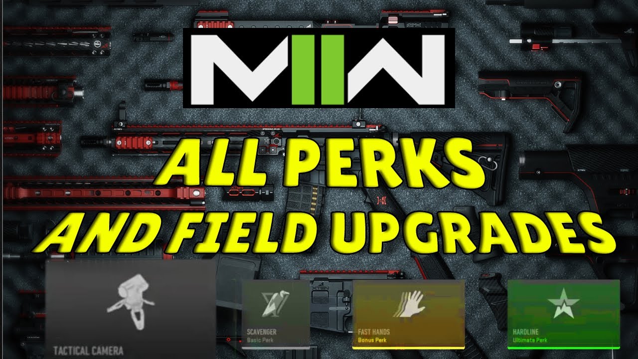 ALL MW2 PERKS AND FIELD UPGRADES IN MODERN WARFARE 2