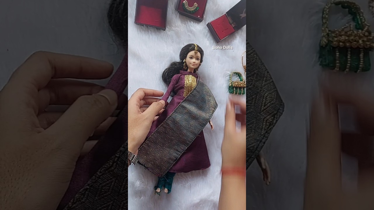 Barbie doll dress up in salwar suit