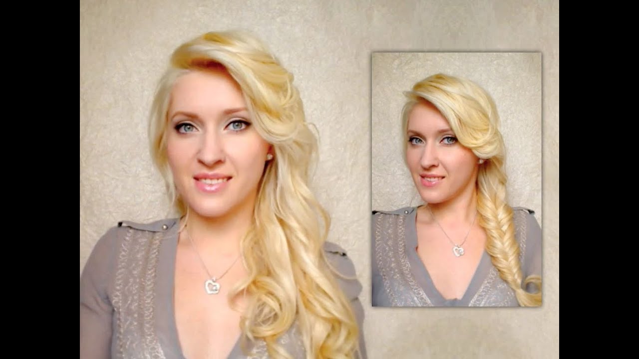 Bed hair tutorial Fishtail braid and easy everyday hairstyles for long hair