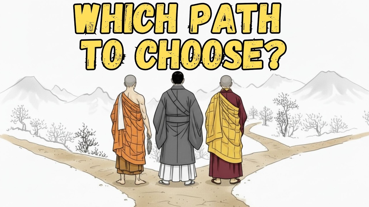 Three Paths to Enlightenment: Buddhist Monks Across Theravada, Mahayana & Vajrayana