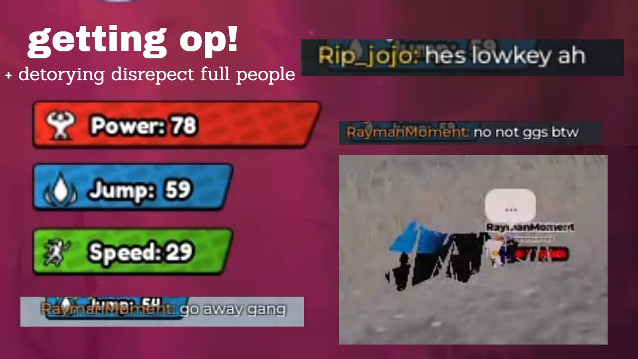 getting op stats + killing ungreat full people