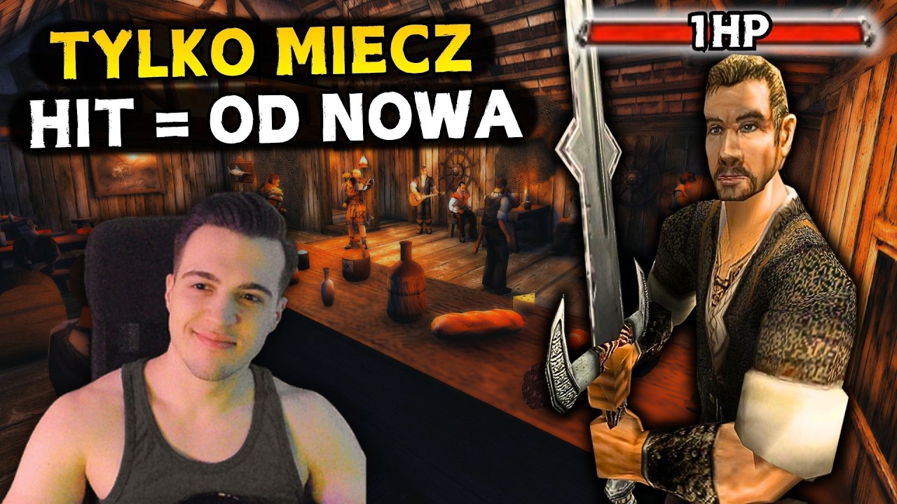 🔴 Gothic 2 BEZ OBRAŻEŃ - TYLKO MIECZ 💀 CHALLENGE / SPEEDRUN No Hit Melee Only