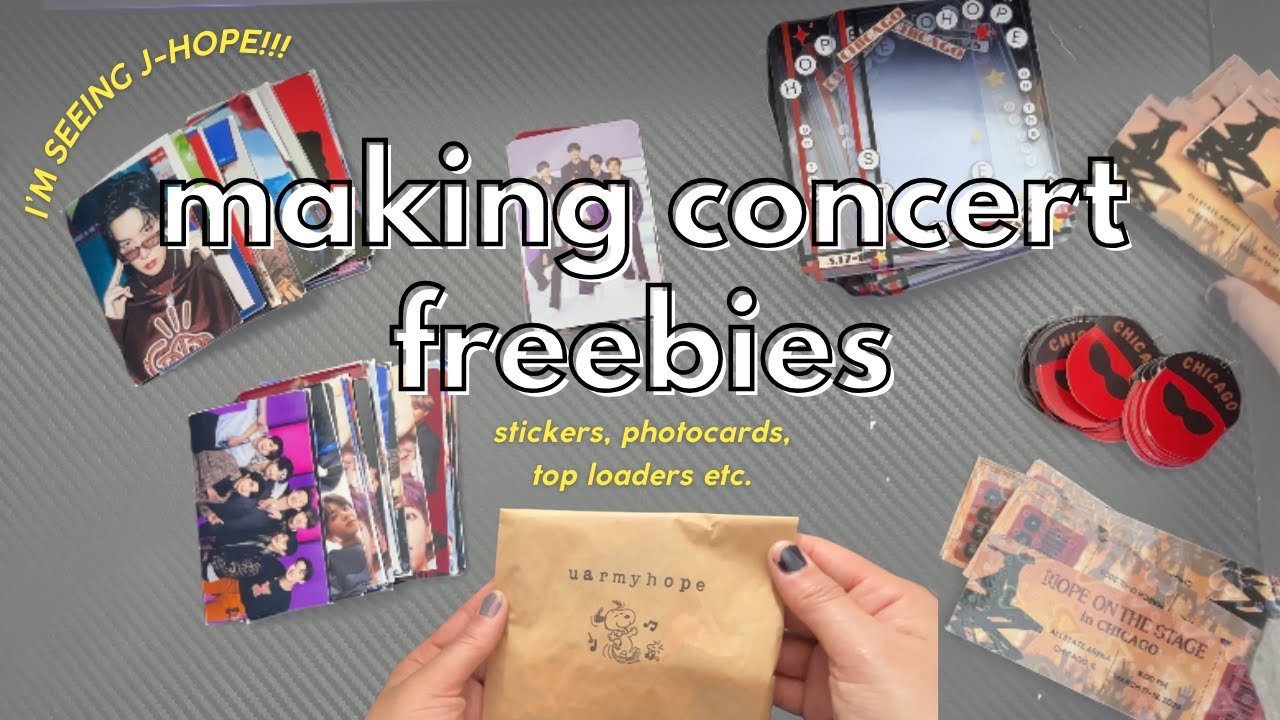 making DIY freebies to give out at j-hope's concert :)
