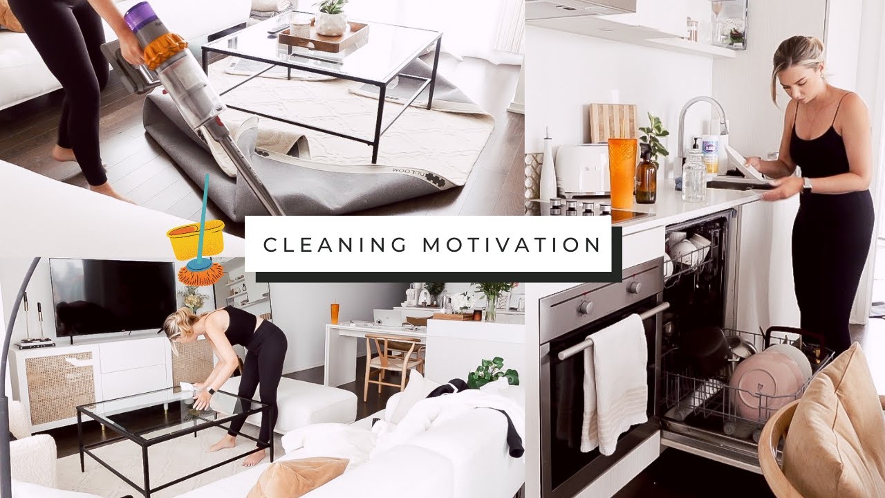 Cleaning Motivation! Apartment clean with me. Deep cleaning my living room