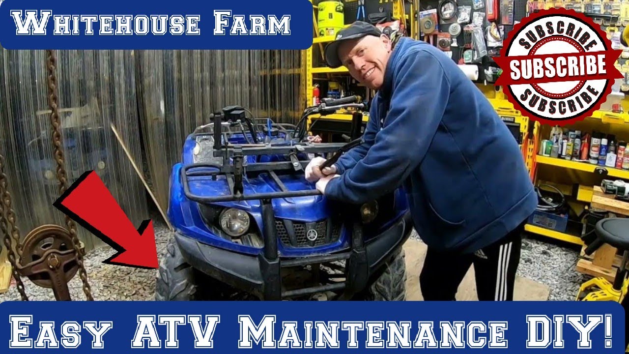 ATV Maintenance Yamaha Grizzly, Oil Filter, Air Filter, Fuel Filter, Spark Plug DIY!