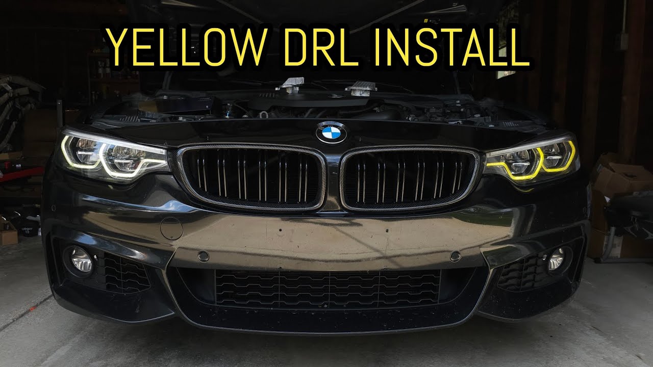 Aliexpress Yellow DRL Install on a 2019 BMW 440i with Adaptive LED Lights