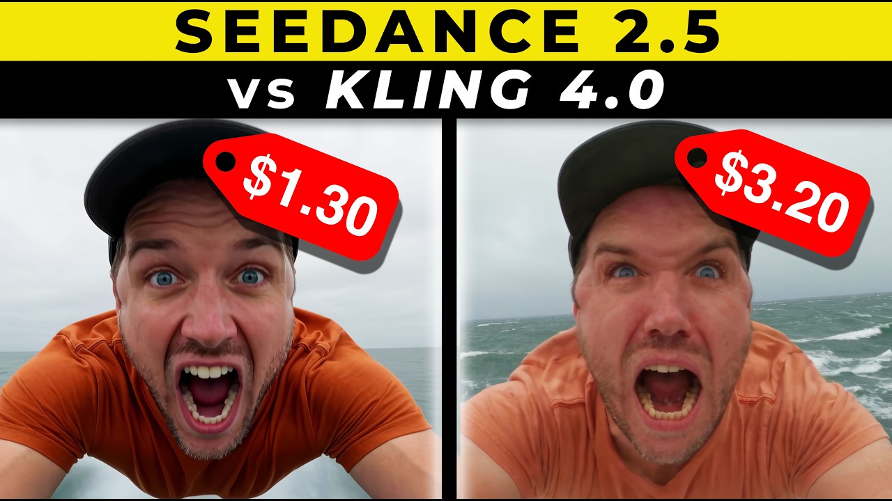 Я запустил одни и те же промпты в Kling 4.0 и Seedance 2.5 | Огромная разница!
