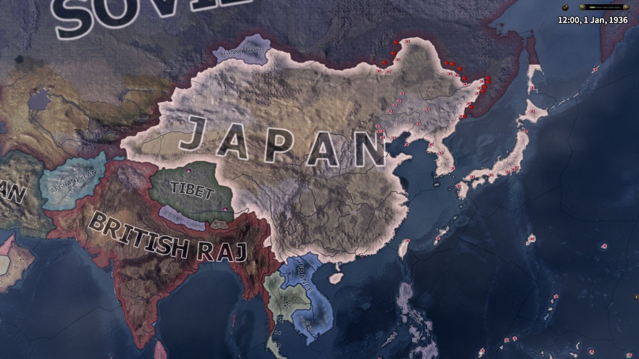 WHAT IF JAPAN UNITED CHINA IN WW2 / HOI4 TIMELAPSE