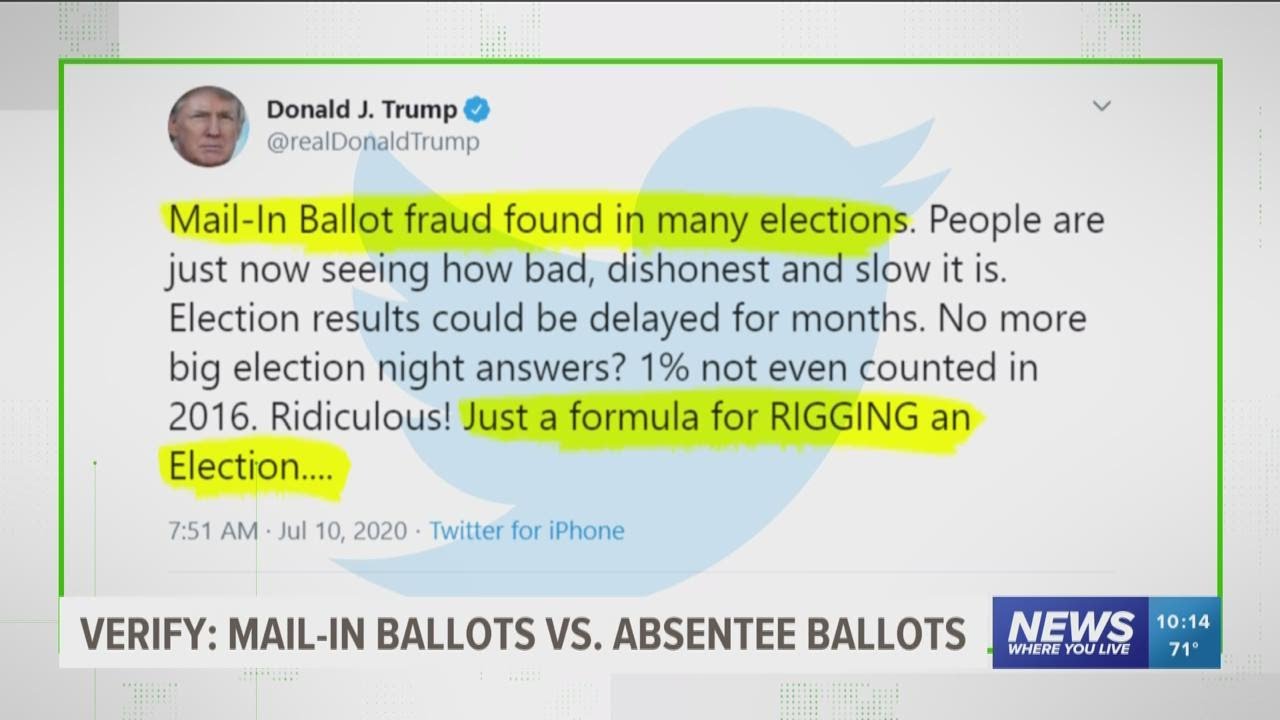VERIFY: Mail-in Ballots vs. Absentee Ballots