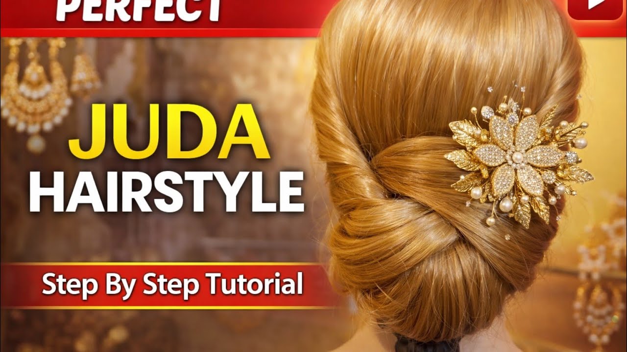 Juda Bun Hairstyle// Simple Juda Bun// 