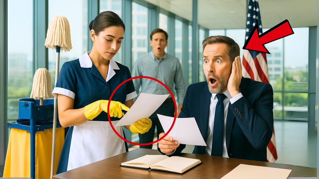 O CHEFE RIU: “TRADUZA ISSO E O SALÁRIO É SEU!” – MAS A FAXINEIRA O FEZ ENGOLIR AS PALAVRAS...