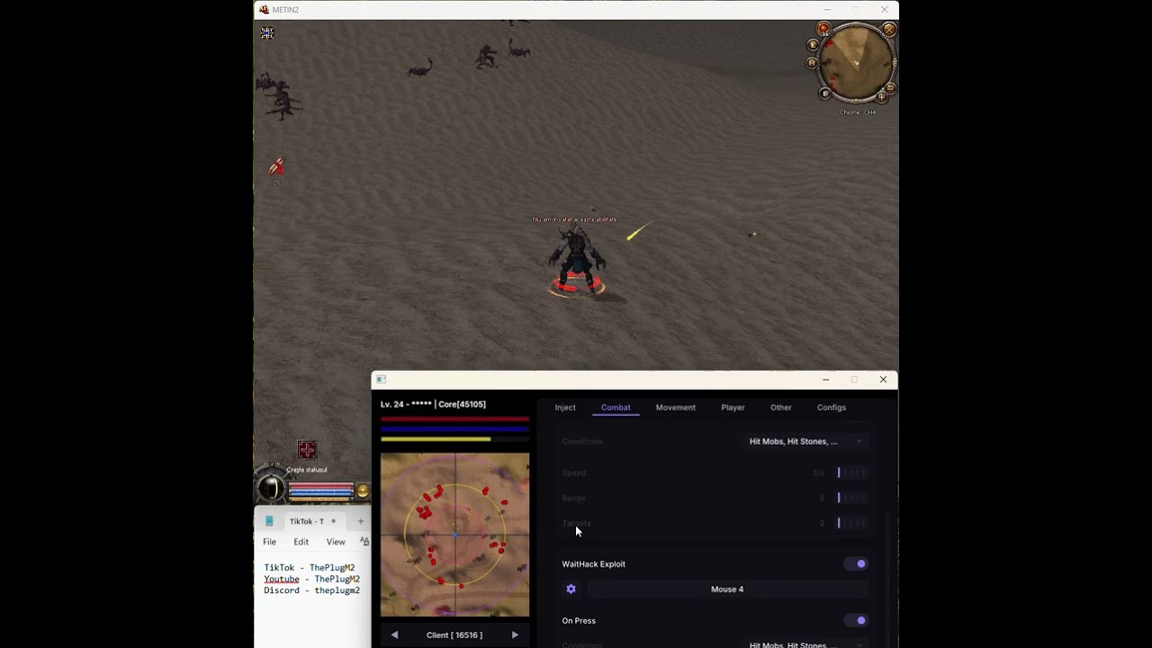 Metin2Official Chione New WaitHack | MULTI HACK | TUTORIAL UPDATE