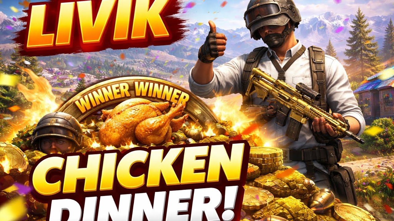 LIVIK DOMINATION! 🏆 Chicken Dinner in PUBG Mobile | Intense Last Fight!