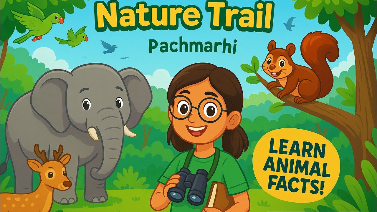 Class-4 | TWAU | Ch-3 Nature Trail 🌳| Part 1  | Learn About Forest Animals🐒 & Birds 🦜in PACHMARHI |
