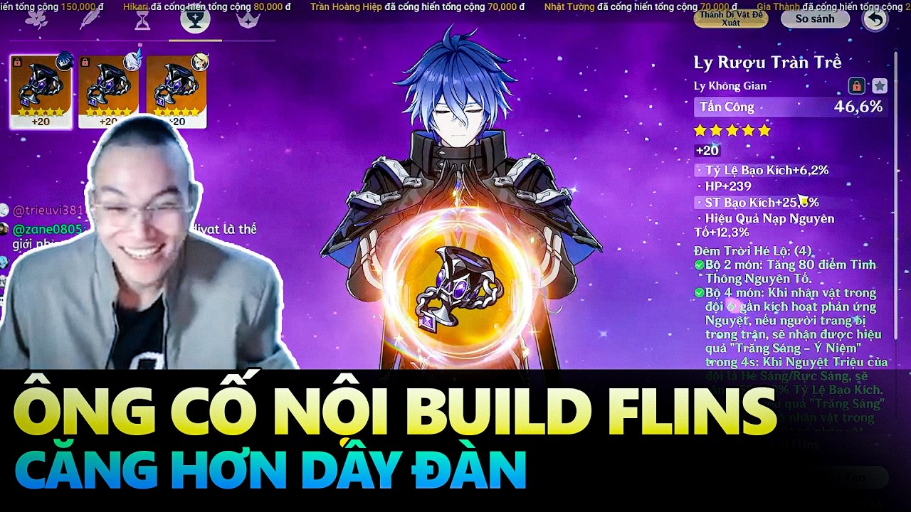 Ông cố build nguyên team Flins thế giới. Check DPS bất ngờ vì sát thương quá ảo