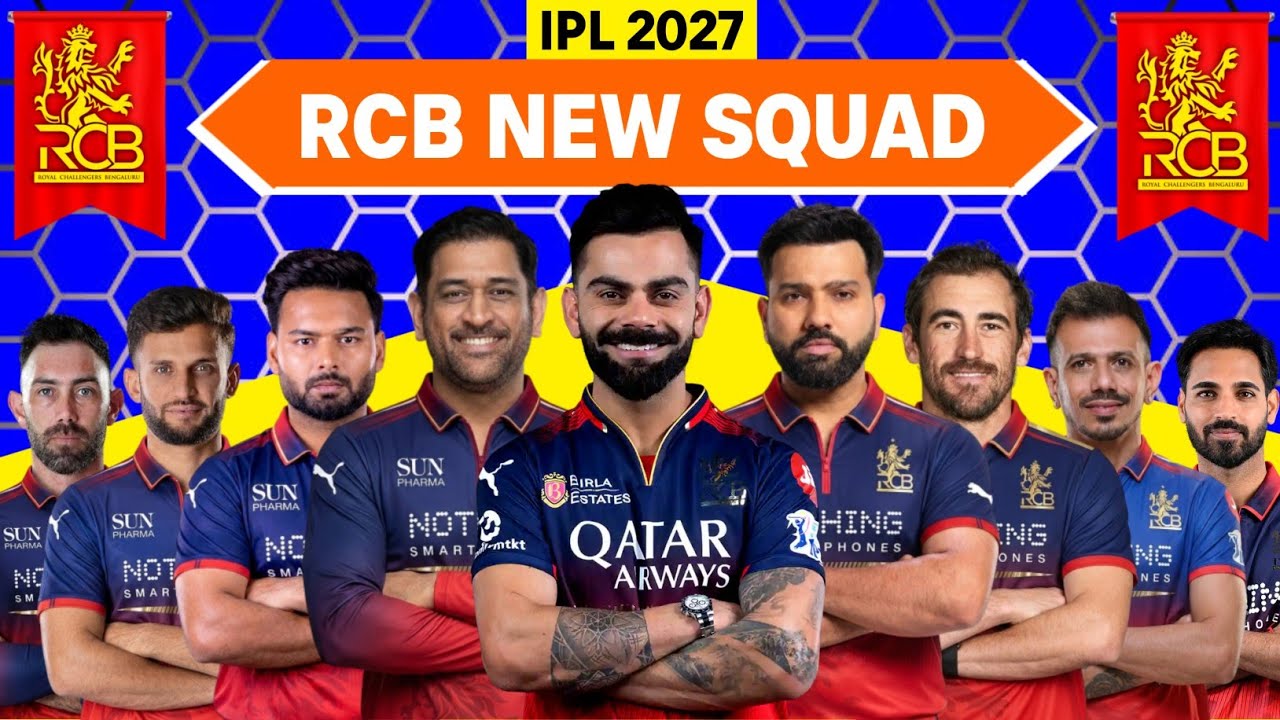 IPL 2027 - Royal Challengers Bangalore Full Squad | RCB New Squad 2027 | RCB Team Players List 2027
