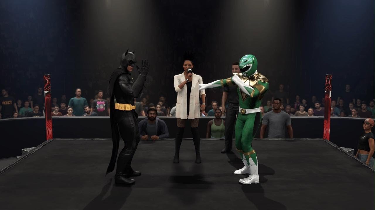 WWE 2K25: Batman vs. Green Ranger in the Underground Match