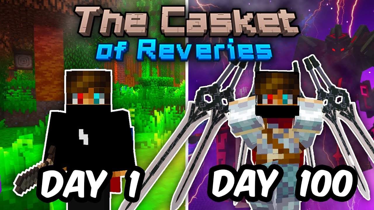 I Spent 100 Days in THE CASKET OF REVERIES In Minecraft