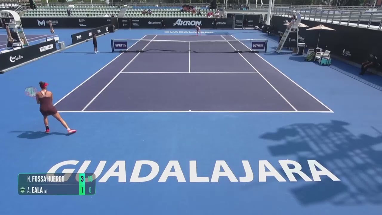 Nicole Fossa Huergo (ITA) vs Alexandra Eala [2] (PHI) // 6-7 2-6  / W125 Guadalajara / Quarter-final