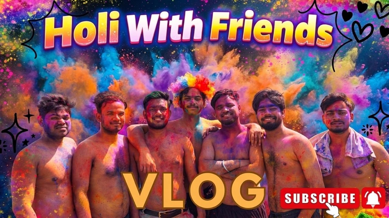 Holi Masti with Friends | Aaj Toh Rangon Ki Baarish Ho Gayi 😱🎨