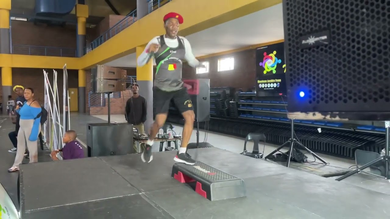 Shimi Molefe Step 126. FB: Soweto Aerobics Lovers. Instagram: Sal_aerobics